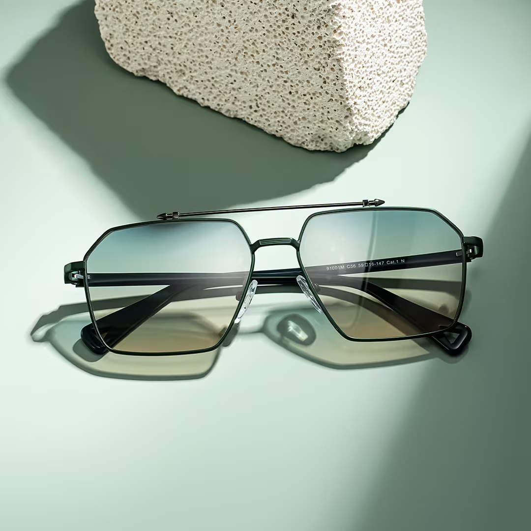Casablanca Sunglasses - Casablanca Aviator Green Sunglasses