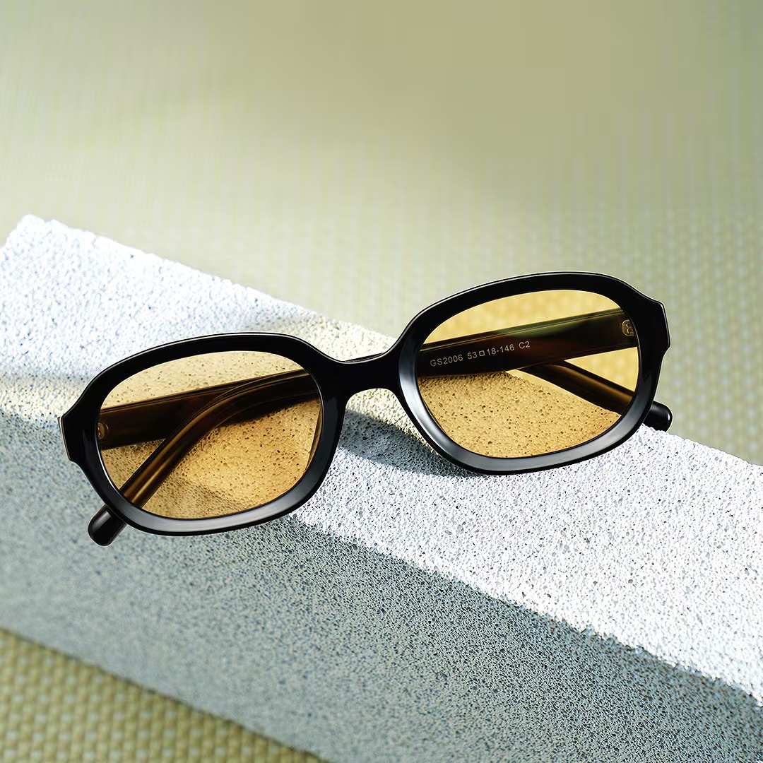 Astra Sunglasses - Astra Geometric Black Polarized Sunglasses
