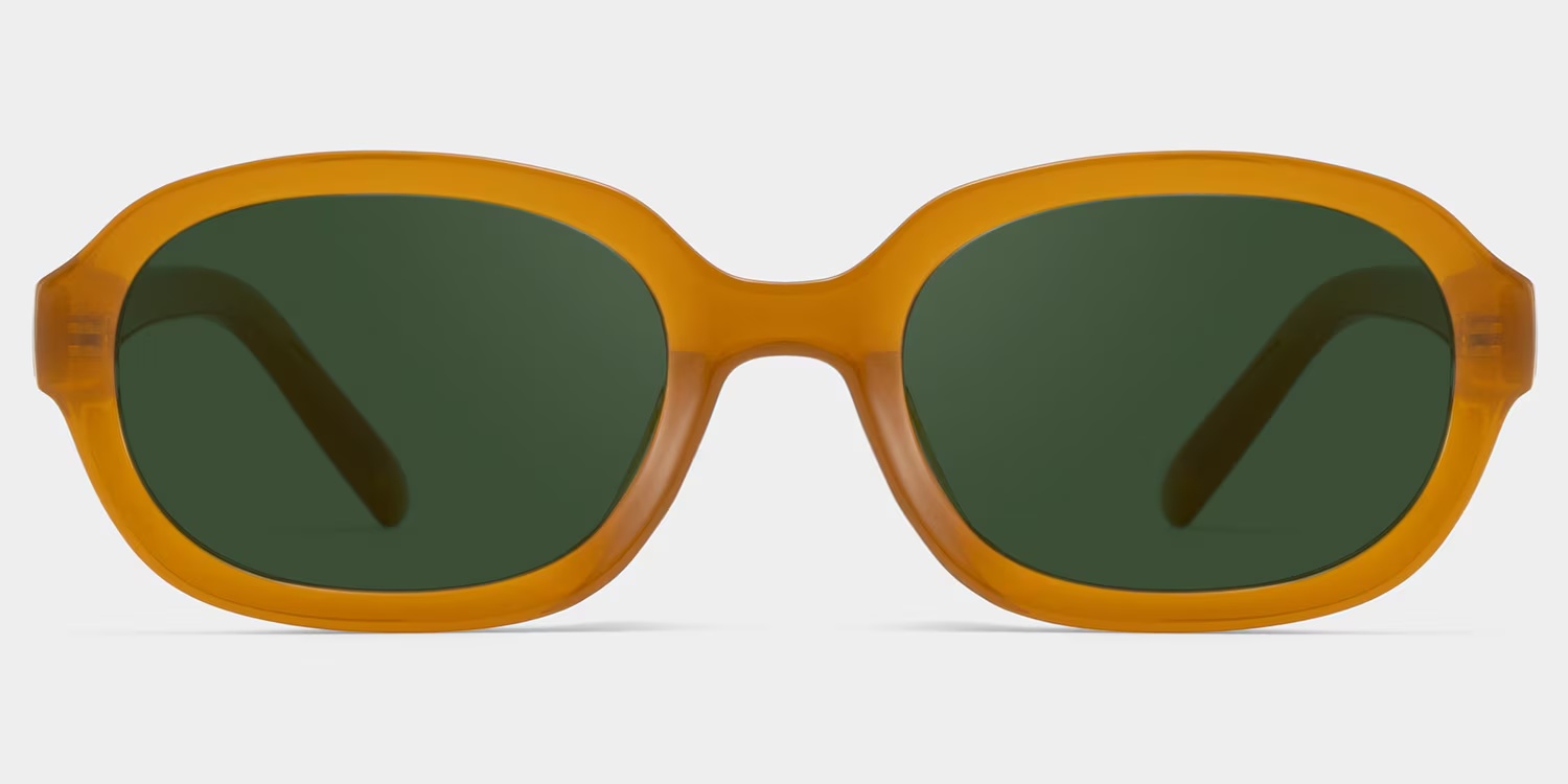 Astra Sunglasses - Astra Geometric Brown Polarized Sunglasses