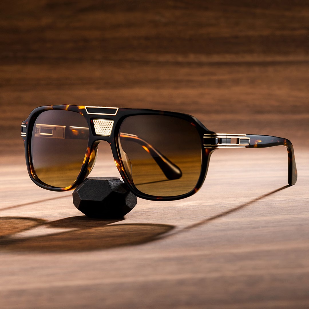 Dune Sunglasses - Dune Aviator Tortoise Polarized Sunglasses