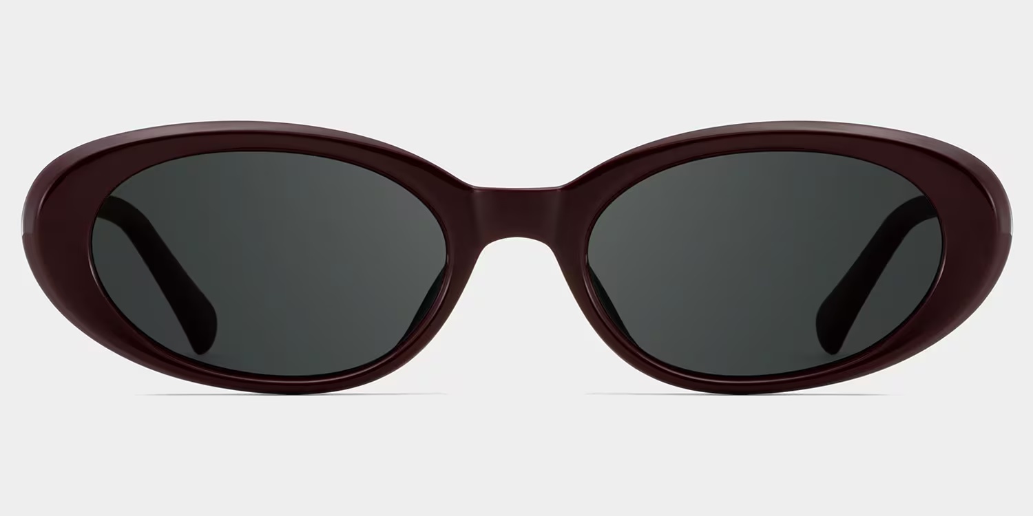 Zion Sunglasses - Zion Oval Purple Polarized Sunglasses