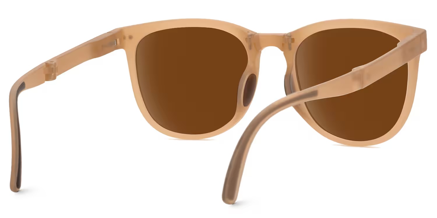 Lindzy Sunglasses - Lindzy Square Champagne Sunglasses 6 Lindzy Sunglasses - Lindzy Square Champagne Sunglasses