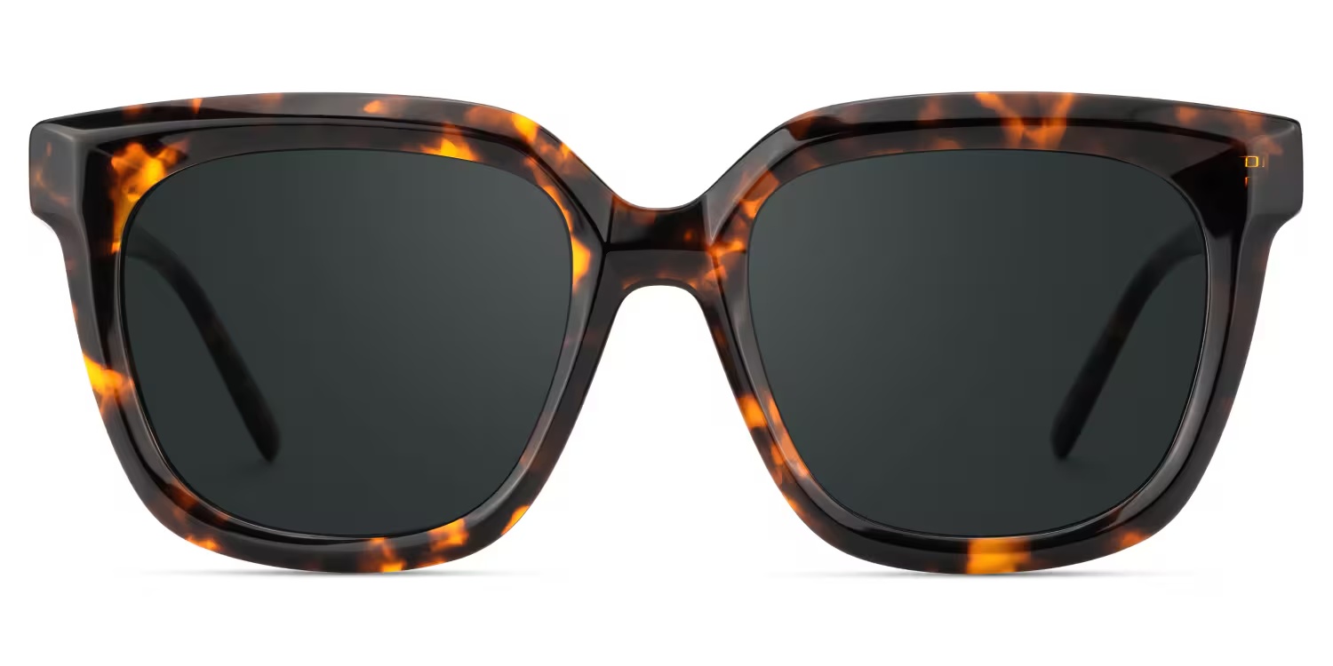 Lark Sunglasses - Lark Square Tortoise Polarized Sunglasses