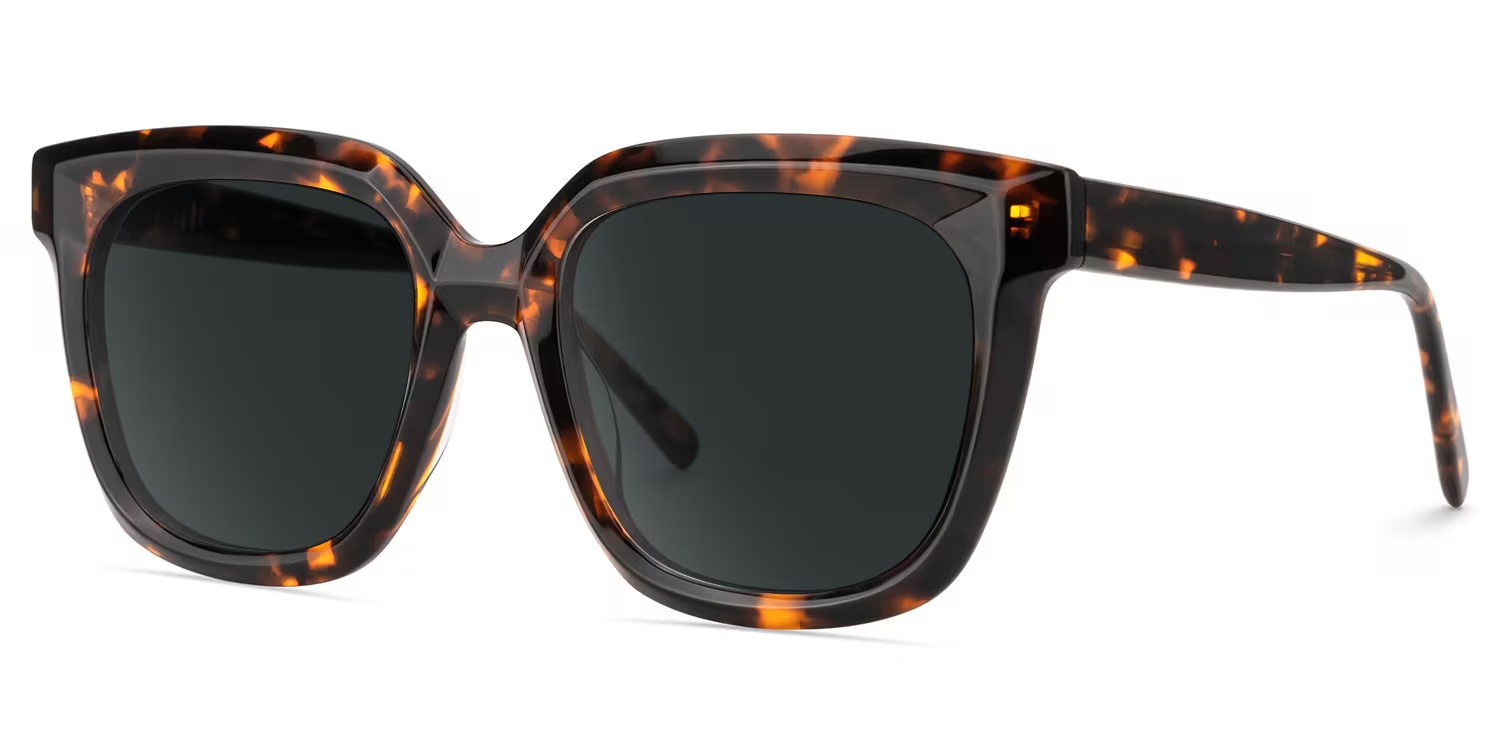Lark Sunglasses - Lark Square Tortoise Polarized Sunglasses 4 Lark Sunglasses - Lark Square Tortoise Polarized Sunglasses