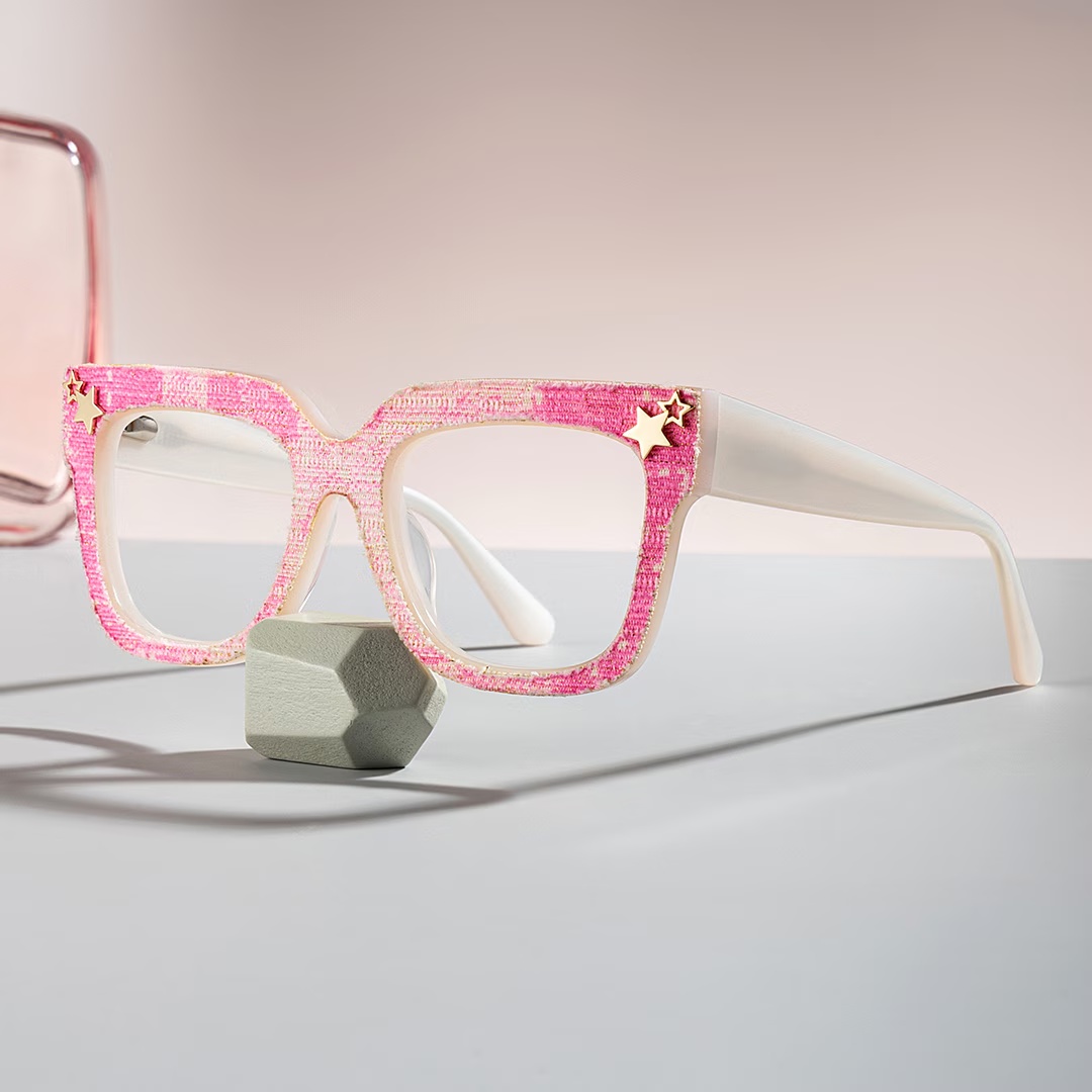 Teresita Glasses - Teresita Square Pink Glasses