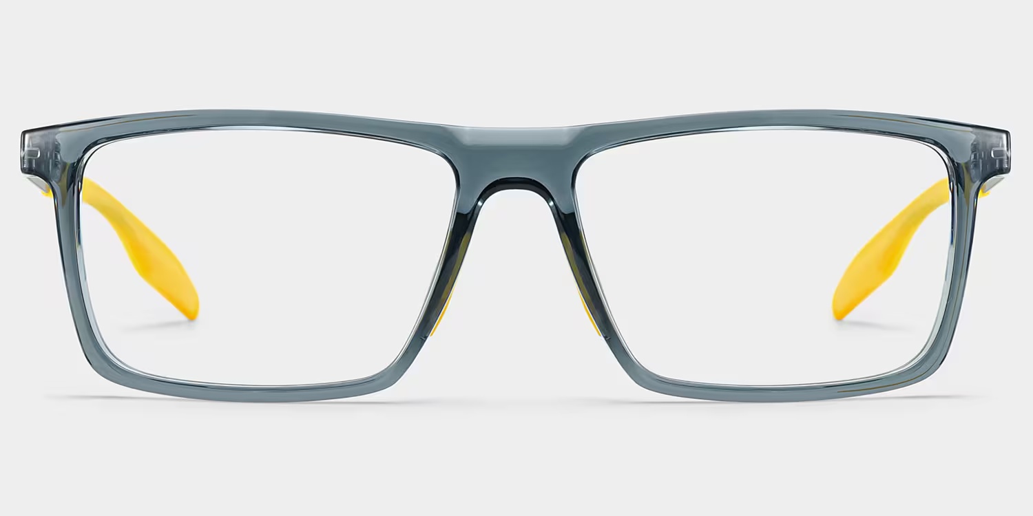 Active Glasses - Active Rectangle Blue Yellow Glasses