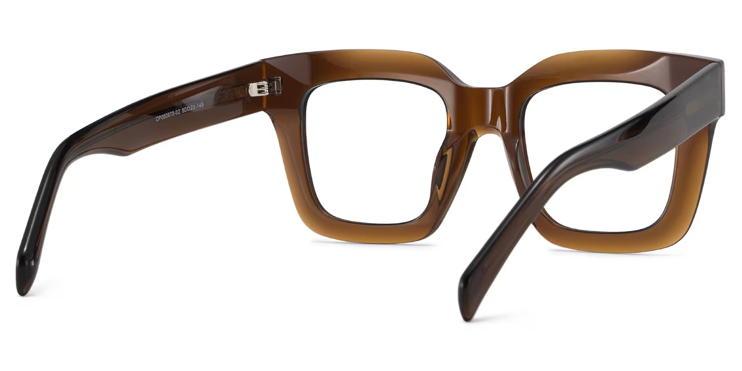 Trinity Glasses - Trinity Square Tawny Glasses 5 Trinity Glasses - Trinity Square Tawny Glasses
