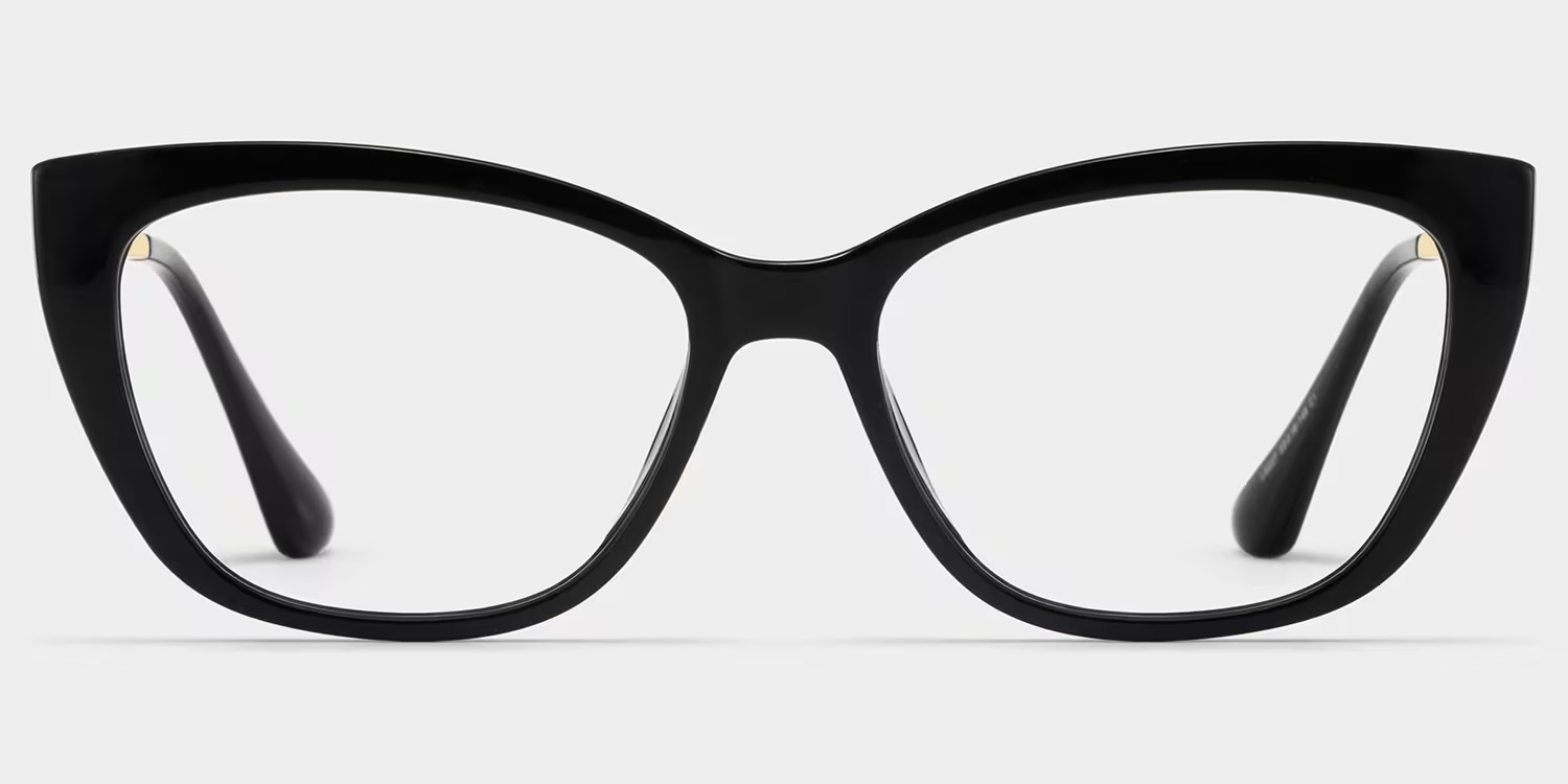 Harlow Glasses - Harlow Rectangle Black Glasses