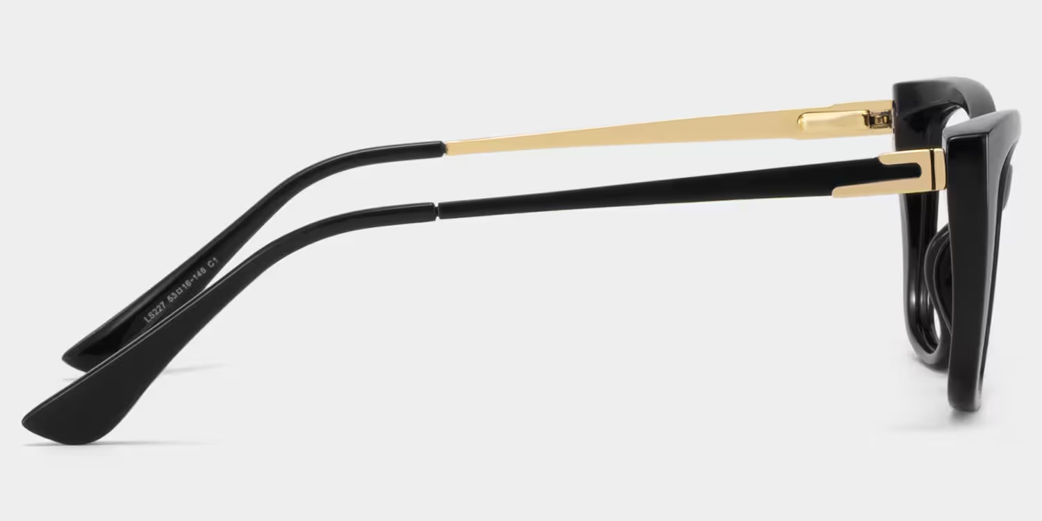 Harlow Glasses - Harlow Rectangle Black Glasses 5 Harlow Glasses - Harlow Rectangle Black Glasses