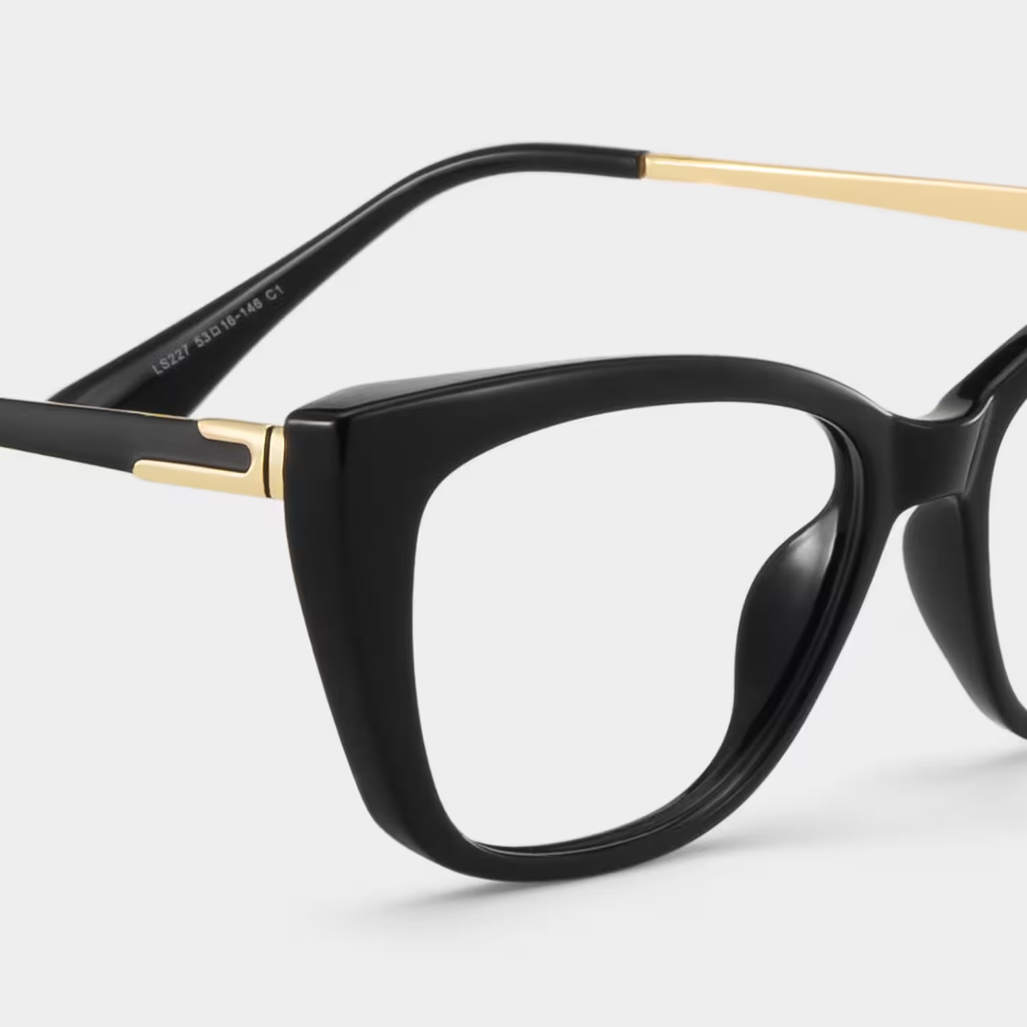Harlow Glasses - Harlow Rectangle Black Glasses 6 Harlow Glasses - Harlow Rectangle Black Glasses