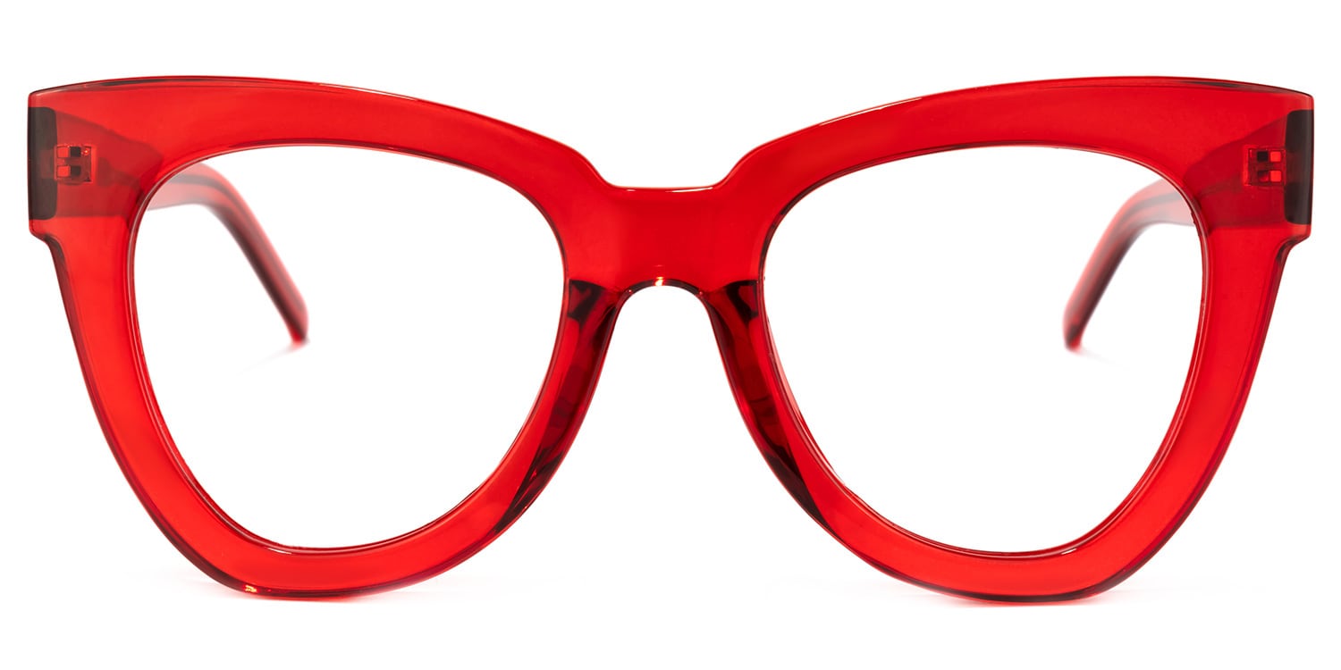 Yaser Glasses - Yaser Cateye Red Glasses