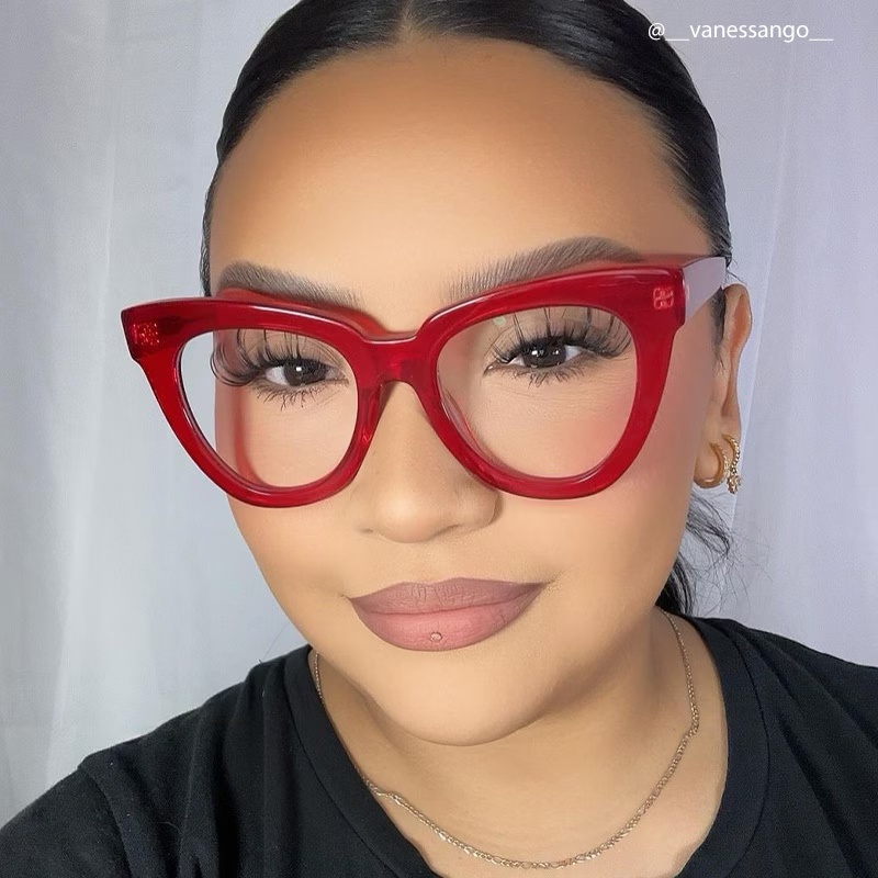 Yaser Glasses - Yaser Cateye Red Glasses 12 Yaser Glasses - Yaser Cateye Red Glasses