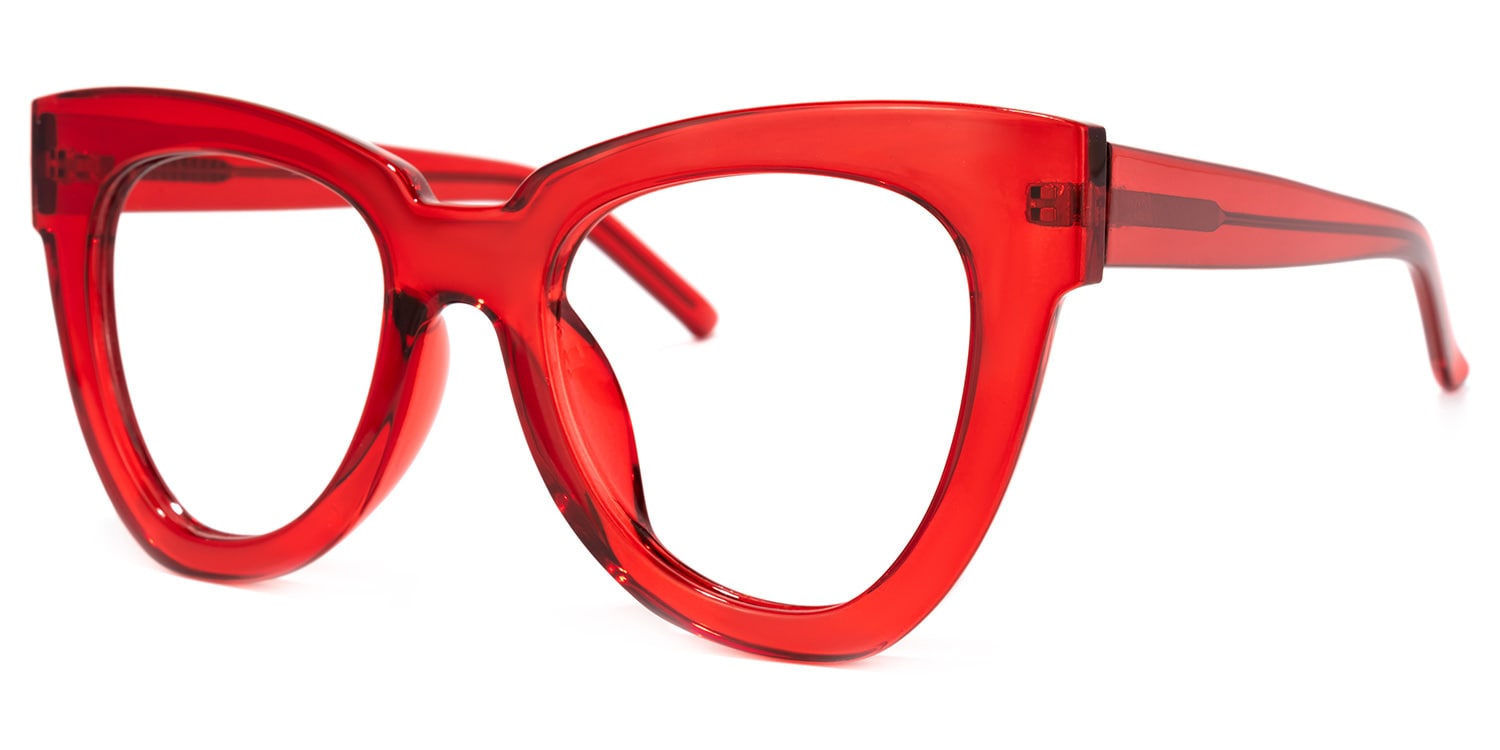 Yaser Glasses - Yaser Cateye Red Glasses 3 Yaser Glasses - Yaser Cateye Red Glasses