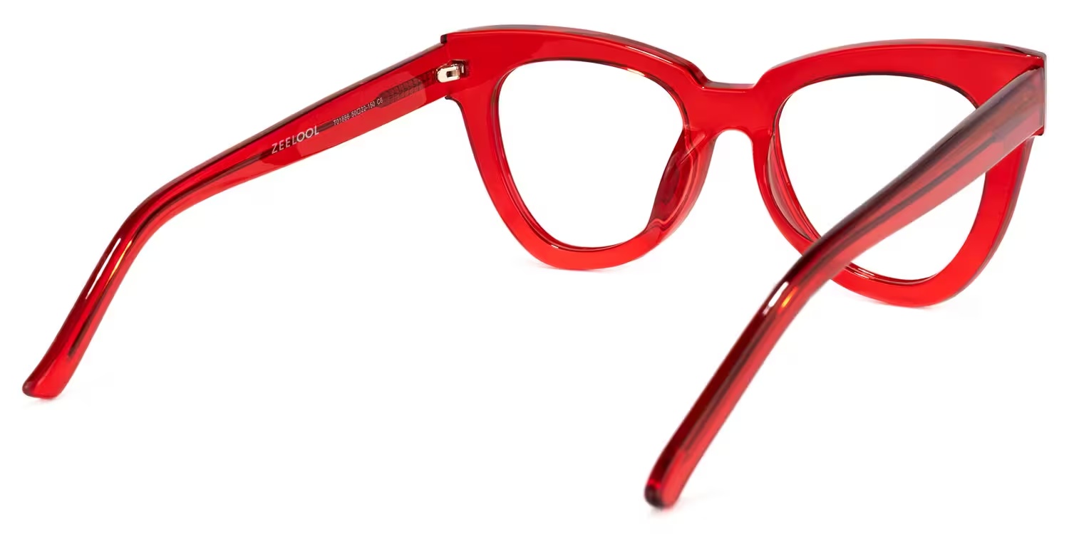 Yaser Glasses - Yaser Cateye Red Glasses 7 Yaser Glasses - Yaser Cateye Red Glasses