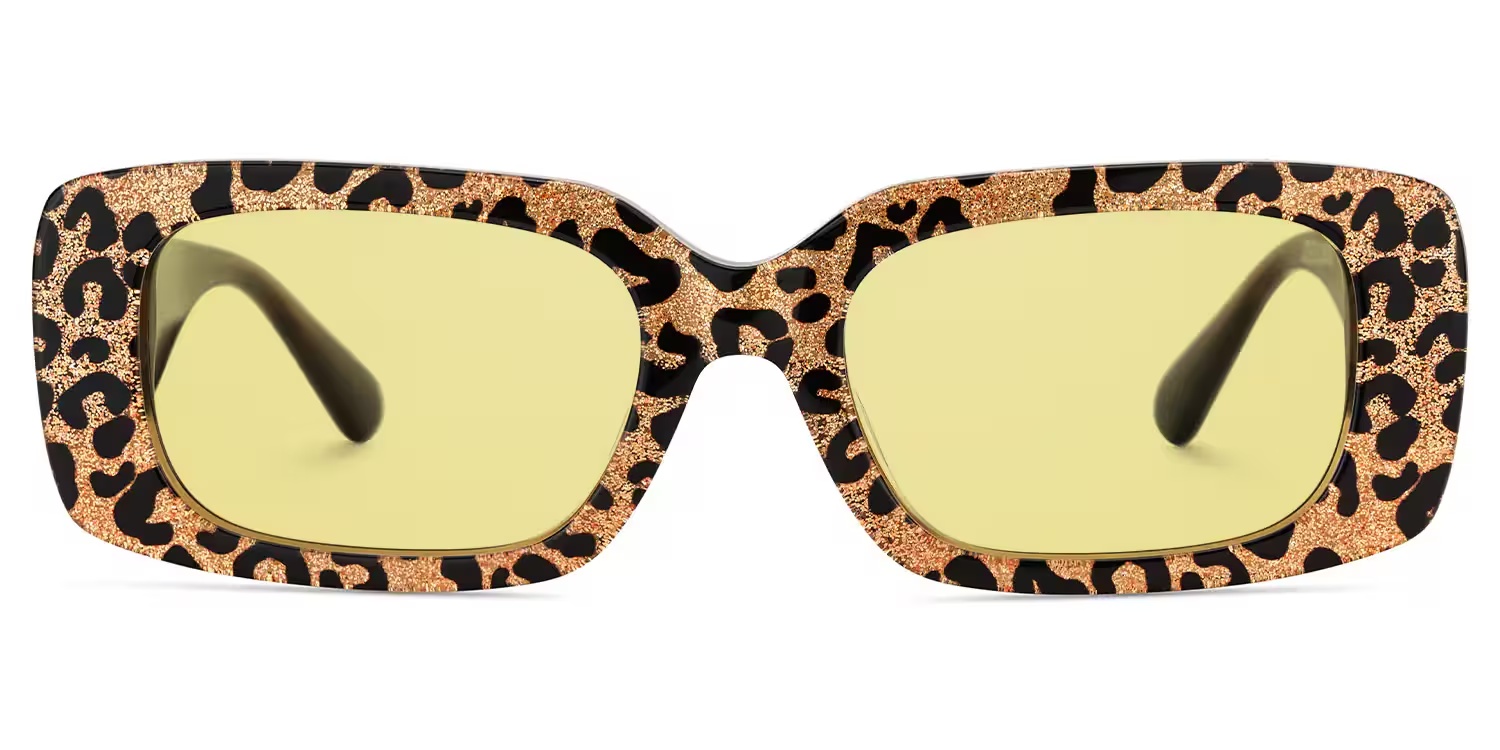 Jonas Glasses - Jonas Rectangle Leopard Sunglasses