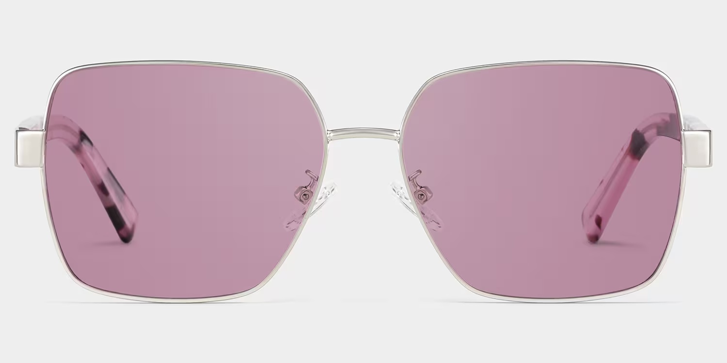 Sahara Sunglasses - Sahara Square Purple Polarized Sunglasses