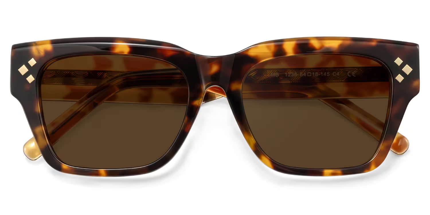 Marlowe Sunglasses - Marlowe Rectangle Tortoise Polarized Sunglasses 3 Marlowe Sunglasses - Marlowe Rectangle Tortoise Polarized Sunglasses