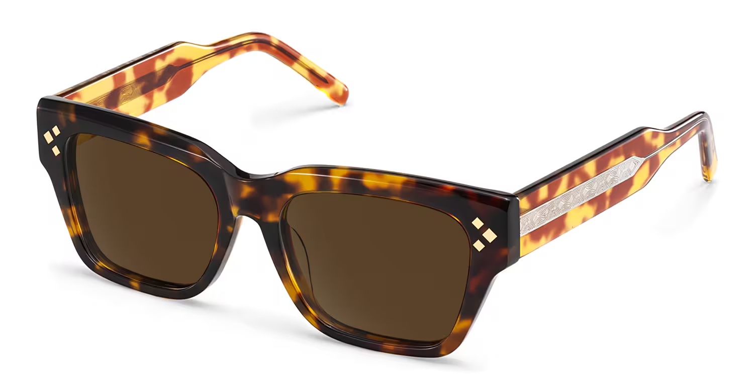 Marlowe Sunglasses - Marlowe Rectangle Tortoise Polarized Sunglasses 4 Marlowe Sunglasses - Marlowe Rectangle Tortoise Polarized Sunglasses