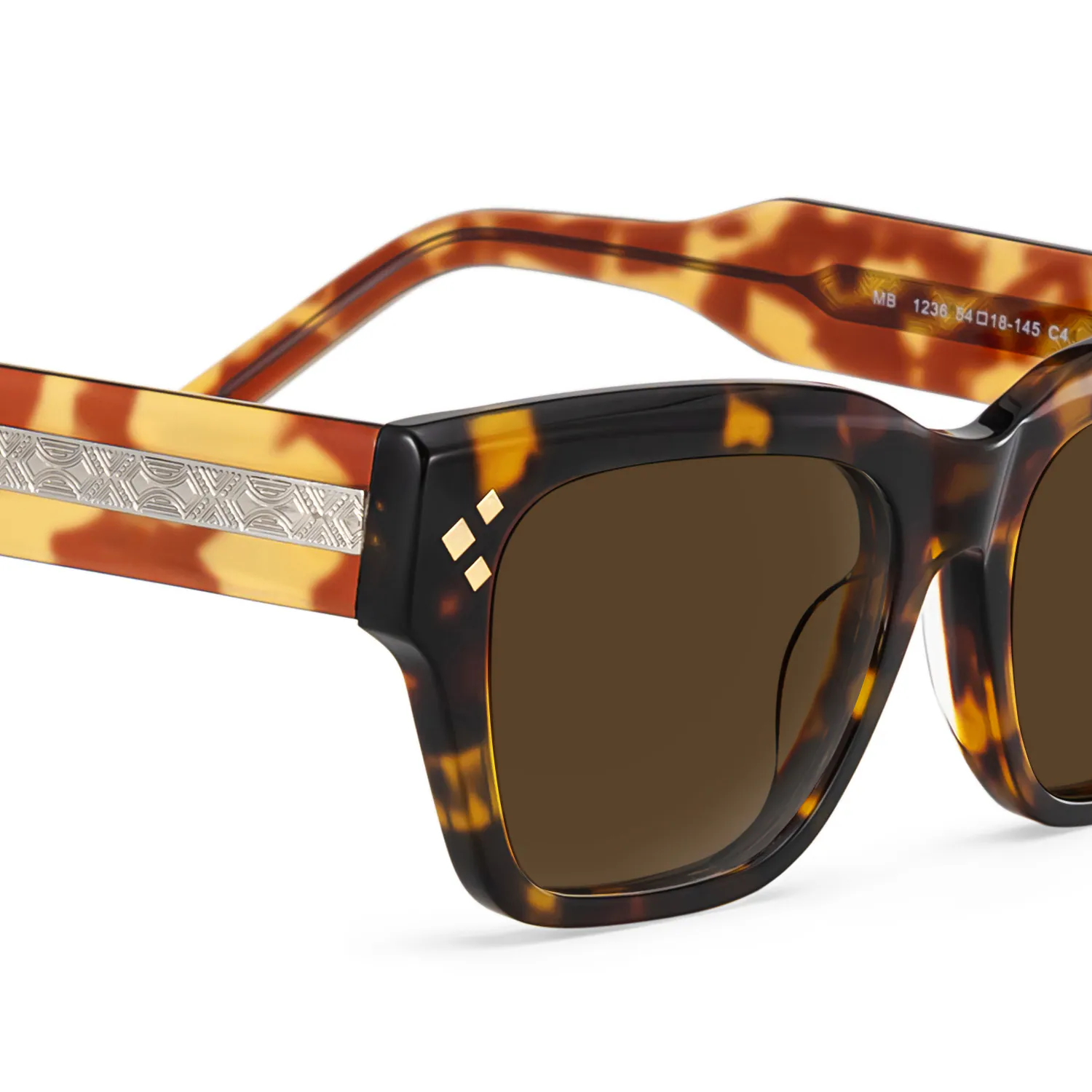 Marlowe Sunglasses - Marlowe Rectangle Tortoise Polarized Sunglasses 6 Marlowe Sunglasses - Marlowe Rectangle Tortoise Polarized Sunglasses