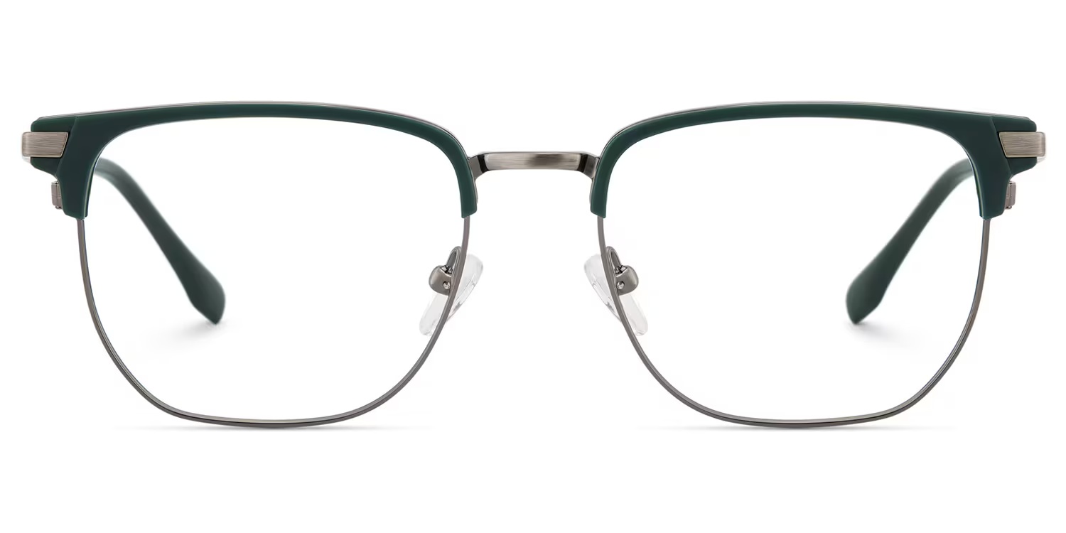 Zaira Glasses - Zaira Browline Dark - Green Glasses